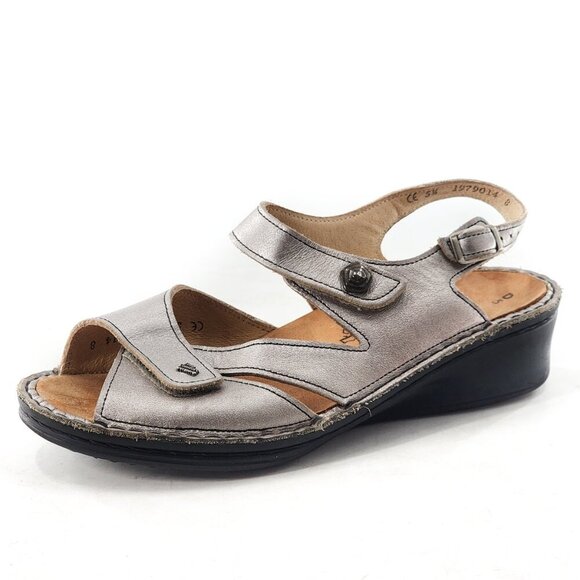 FINN COMFORT Santorin Slingback Wedge Sandals - Picture 4 of 7